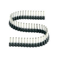 Dutinka izolovaná, průřez 1,5mm2 / délka 8mm, barva černá (10x50ks)