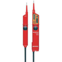 Zkoušečka napětí AC 12-400V, DC 12-750V, 0Ω-600kΩ, LED/LCD/vibrace, fáze, polarita