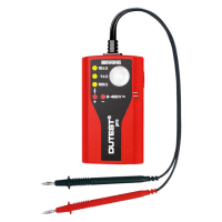 Zkoušečka průchodnosti vedení 6-400V / indikace odporu 0-100 Ohm, 1 kOhm, 10 kOhm, bzučák