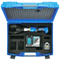 Elektrohydraulické nůžky na kabely KLAUKE do průměru 50mm vč. kufru, nabíječky a akku 18V/2Ah