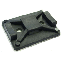 Kabelová příchytka černá 25x32mm samolepicí, pro pásky šíře 8,0mm (10 pásků po 10ks)