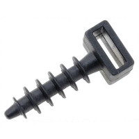 Kabelová příchytka hmoždinková do otvoru 6mm, pro pásku šíře max. 9,5mm (CH-6) černá