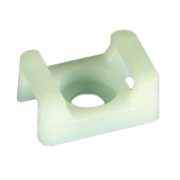 Kabelové sedlo přírodní pro pásky šíře max. 3,6mm / 12,8x7x5,8mm / otvor 3,3mm (po 500ks)