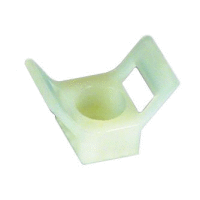 Kabelové sedlo přírodní pro pásky šíře max. 9,3mm / otvor 5,2mm / výška 11,6mm