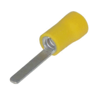 Kolík plochý poloizolovaný, průřez 4-6mm2 / délka 19,2mm / šíře 2,9mm PVC