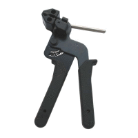 Napínací kleště na kovové vázací pásky do šíře 12mm profi s manuálním střihem