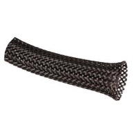 Ochranný oplet průměr 14-26mm Polyester černý, stálost -50°C až +150°C, krátkodobě +220°C