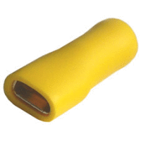 Objímka plochá celoizolovaná, průřez 4-6mm2 / 6,3x0,8mm PVC