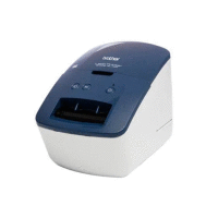 Elektronická tiskárna štítků BROTHER pro papírové a plastové pásky a etikety DK