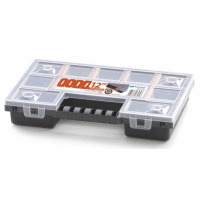 Servisní kufřík plastový prázdný s demontovatelnými dělícími příčkami, 12-dílný