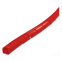 Svazkovací spirála pro průměr svazku 1,5-7mm, bezhalogenová, použití -50°C až +85°C, barva rudá