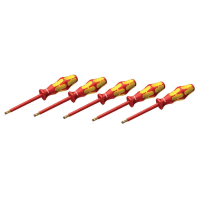 Sada 5ks šroubováků plochých 1000V Kraftform, rozměry 2,5-5,5mm