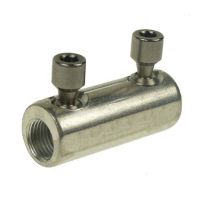 Šroubová spojka se 2 trhacími šrouby na AL/CU vodiče SM 2,5-35mm2, RM 2,5-50mm2 1kV, max9,4mm (10ks)