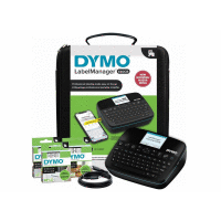 2202121 DYMO štítkovač pro pásky 6-24mm, propoj.s PC, TFT displej, akku, USB-C kabel, kufr, 3x páska