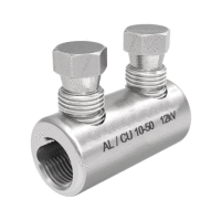 Šroubová spojka se 2 trhacími šrouby na AL/CU vodiče RM/SM 6-50mm2 do 12kV, max.prům. 11mm (10ks)