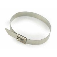 Vázací páska nerezová s kuličkovým zámkem, nosnost 45kg, průměr svazku 22mm, rozměr 4,5x100x0,3mm