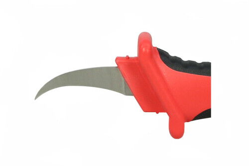 Kabelový odplášťovací nůž do 1000V, úzká srpovitá háková odizolovací čepel