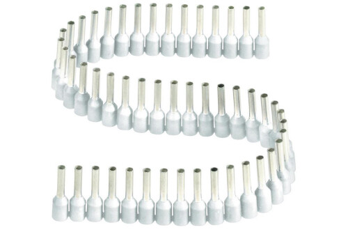 Dutinka izolovaná, průřez 0,75mm2 / délka 8mm, barva bílá (10x50ks)