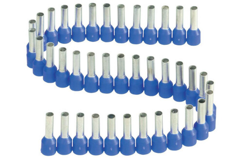 Dutinka izolovaná, průřez 2,5mm2 / délka 8mm, barva modrá (10x50ks)