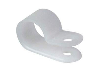 Kabelová objímka přírodní plastová Polyamid 66, průměr kabelu 24,5mm / otvor pro šroub 5,3mm