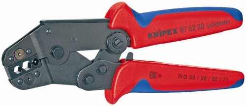 975220 KNIPEX lisovací kleště na koaxiální konektory BNC, TNC, RG 58