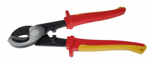 Silové nůžky na Al a Cu vodiče do průměru 24mm / 70mm2, masivní rukojeti do 1000V, CUTTER20A, 235mm