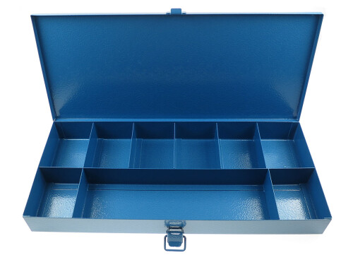 Servisní kufřík kovový prázdný, 9 přihrádek, rozměry 375x170x45mm, hmotnost 1,44kg (MKM)