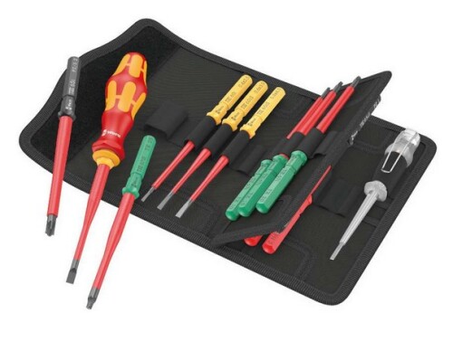 Sada 16ks šroubováků Kraftform Kompakt WERA VDE 16 izolované do 1000V extra slim