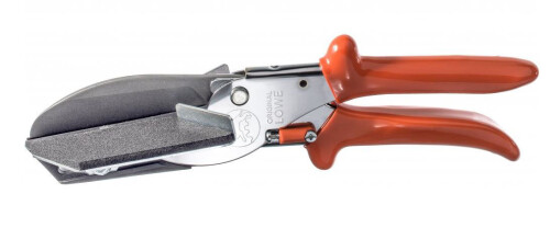 Nůžky na plastové lišty a kabelové kanály do 40x40 nebo 70x20mm, nůž 87mm, délka 245mm, podpěra 45°