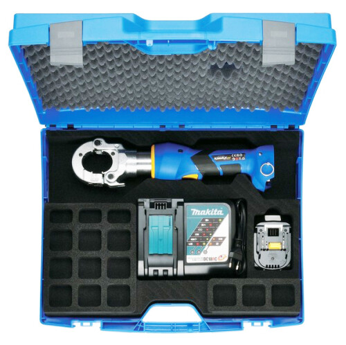 Elektrohydraulické lisovací kleště KLAUKE do 300mm2 bez čelistí vč. kufru, nabíječky a akku 18V/1,Ah