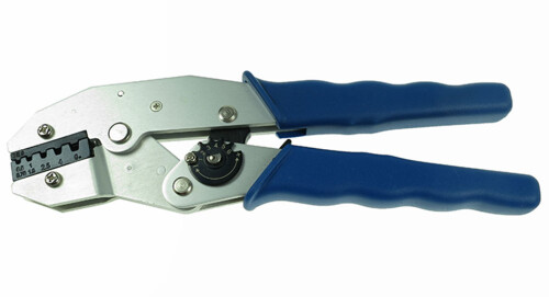 Lisovací kleště na dutinky pro průřezy 0,5-6mm2, lehké hliníkové profi, délka 230mm/300g