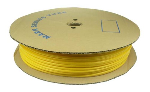 Popisovací bužírka PVC kruhová, vnitřní průměr 3,5mm / průřez 1,5-2,5mm2, žlutá